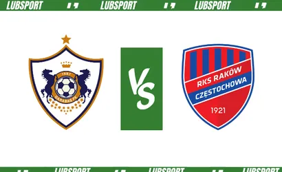 Qarabag &ndash; Rak&oacute;w Częstochowa typy i kursy (02.08.2023)