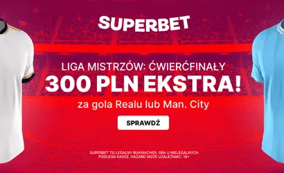 Real Madryt &ndash; Manchester City: kurs 150.00 na gola