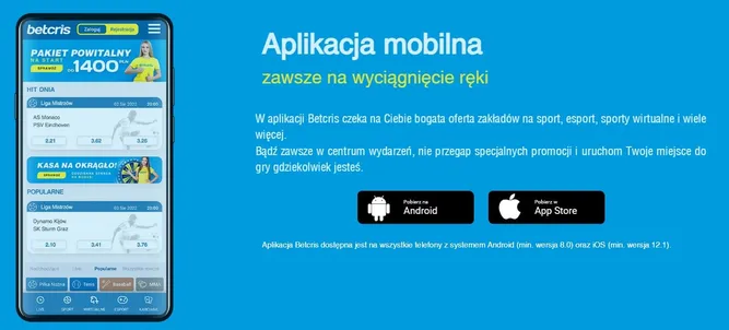 aplikacja na telefon betcris