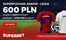 Raków – Legia kurs 300.00 na gola w regulaminowym czasie gry