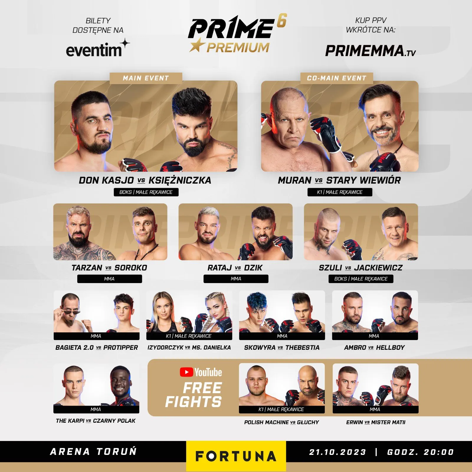 Prime MMA 6 typy