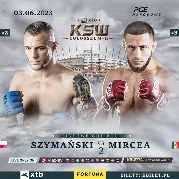Roman Szymański vs Valeriu Mircea na gali XTB KSW Colosseum 2