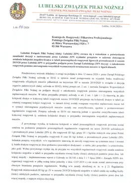 Zbędny dwugłos w sprawie awansu Motoru Lublin. Decyzja LZPN-u zgodna z Regulaminem!