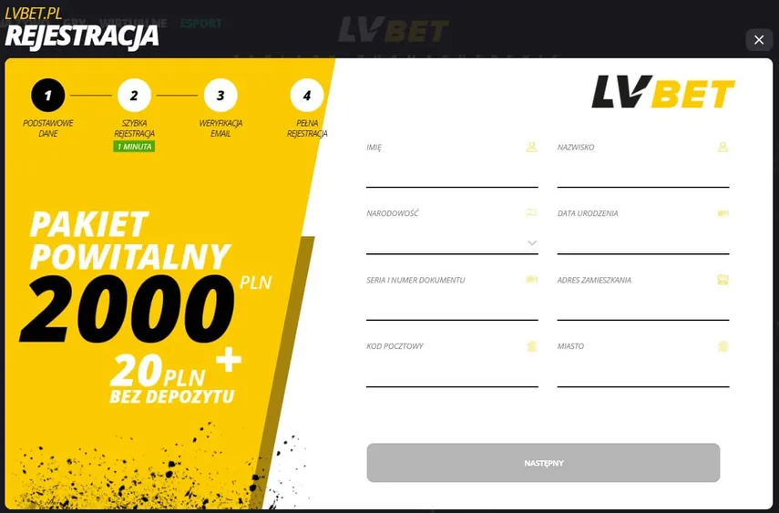 odebrać LVBET freebet