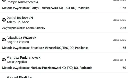 KSW 83 Colosseum 2 typy: Postaw zakłady z kursem 20.47!