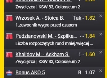 KSW 83 Colosseum 2 typowanie. Nasze typy z kursem 24,42!