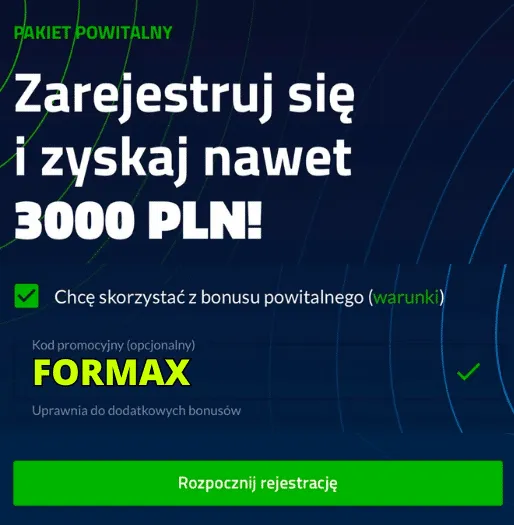 forBET kod promocyjny &ndash; FORMAX