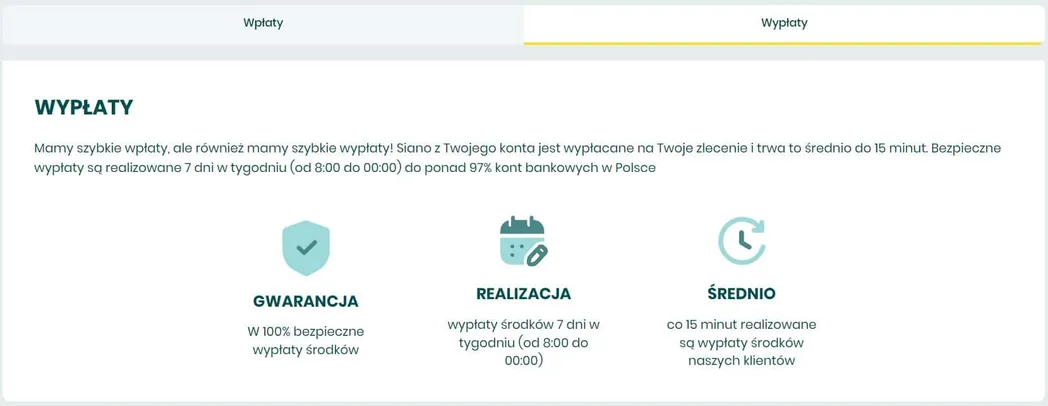 szybkie wypłaty betfan