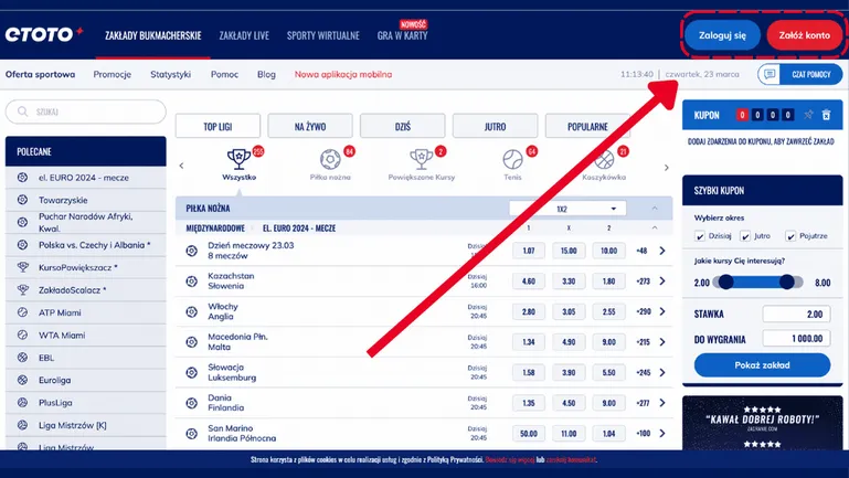 ETOTO &ldquo;zaloguj się