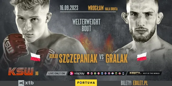KSW 86: Oskar Szczepaniak zawalczy z Adamem Gralakiem