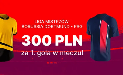 Borussia &ndash; PSG kurs 150.00 na 1. gola (bonus Superbet)