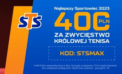 400 zł bonusu za to, że Iga Świątek zostanie Sportowcem Roku 2023 (STS)