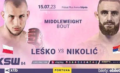 Bartosz Leśko vs Nemanja Nikolić na gali KSW 84