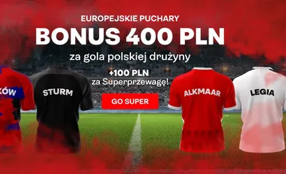 Kurs 200.00 na gola Rakowa lub Legii w europejskich pucharach