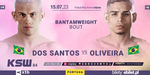 Bruno Augusto dos Santos vs Gustavo Oliveira na gali KSW 84