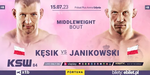 Damian Janikowski vs Cezariusz Kęsik na gali KSW 84