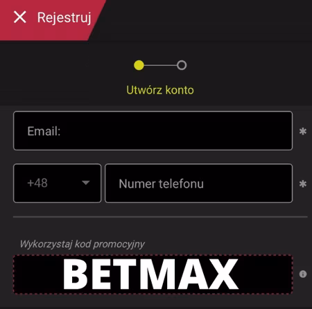 rejestracja z BetX kod promocyjny