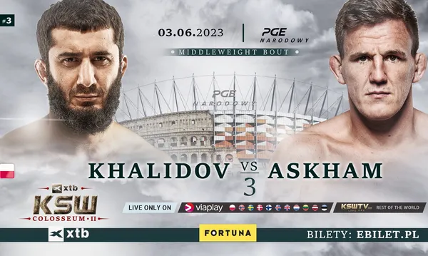Mamed Khalidov vs Scott Askham III na gali XTB KSW Colosseum 2