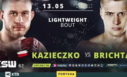 Maciej Kazieczko vs Leo Brichta na gali KSW 82